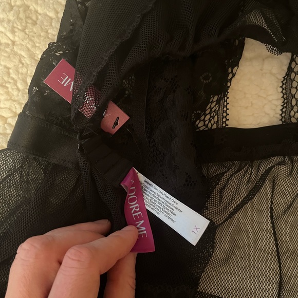 ADORE ME BABYDOLL  SZ 1X BLK New with tags. - Picture 5 of 7